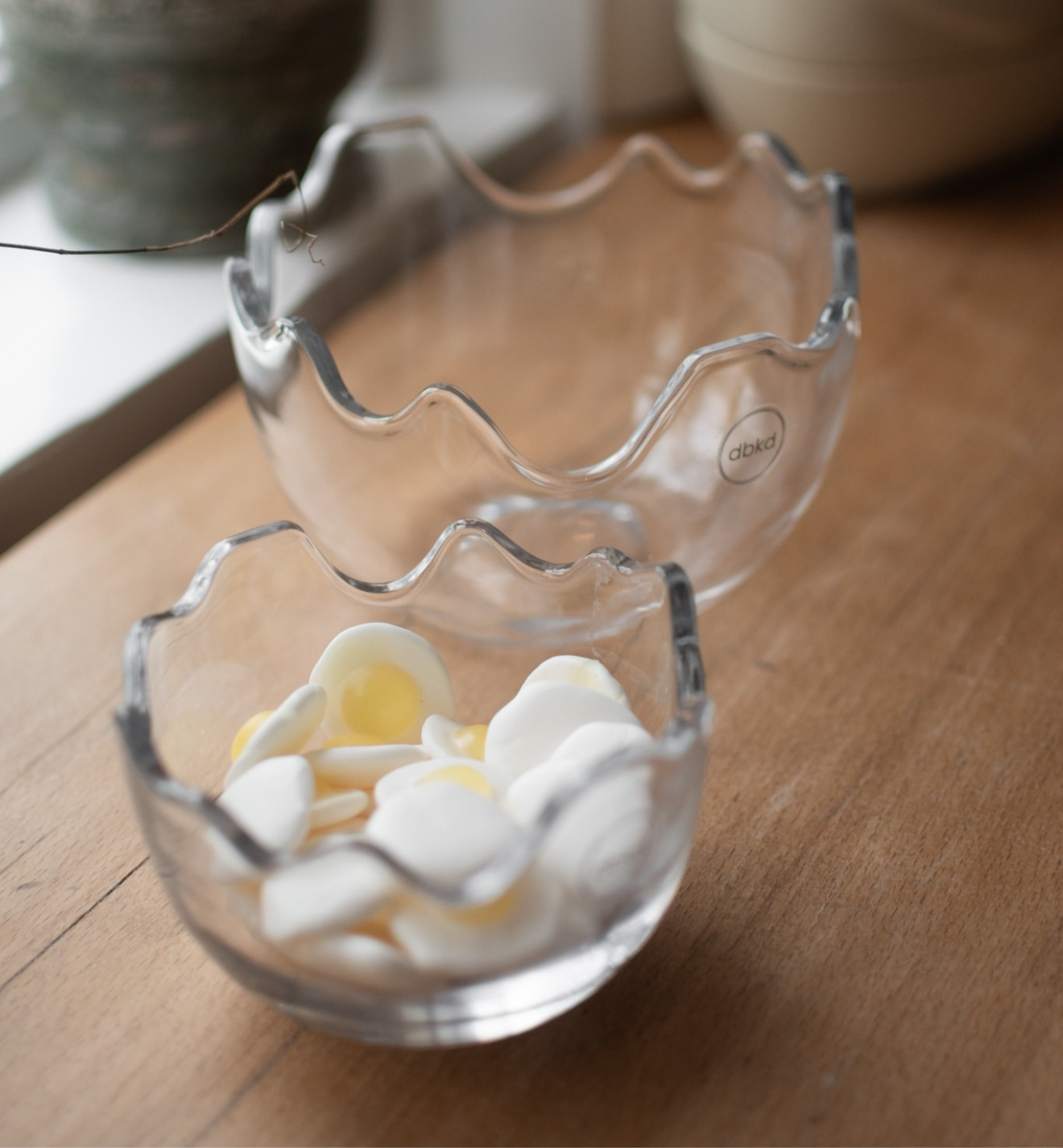 Happy Easter skål stor, clear