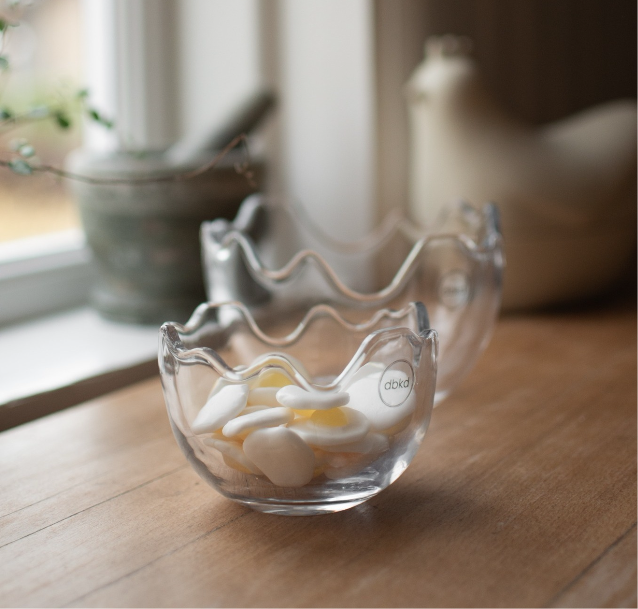 Happy Easter skål stor, clear