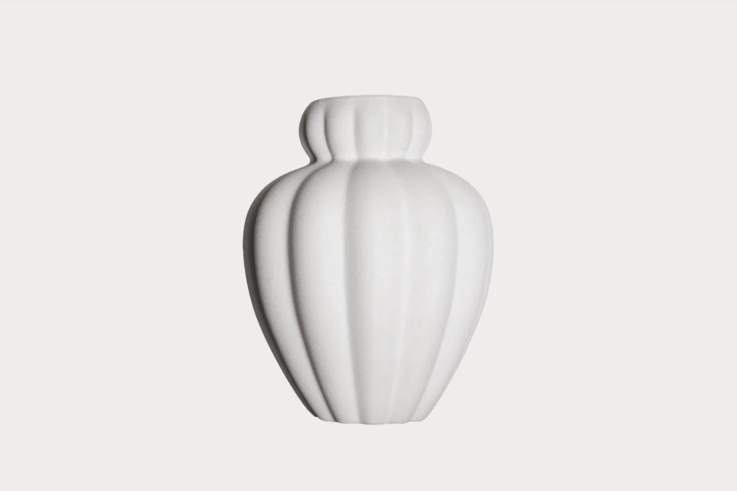 Penelope vase, medium, hvit