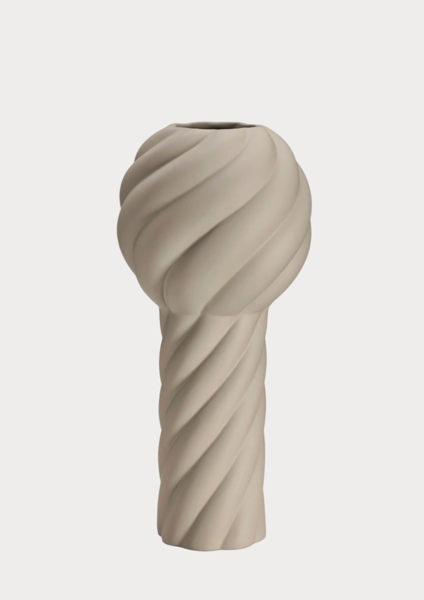 Twist pillar vase, sand