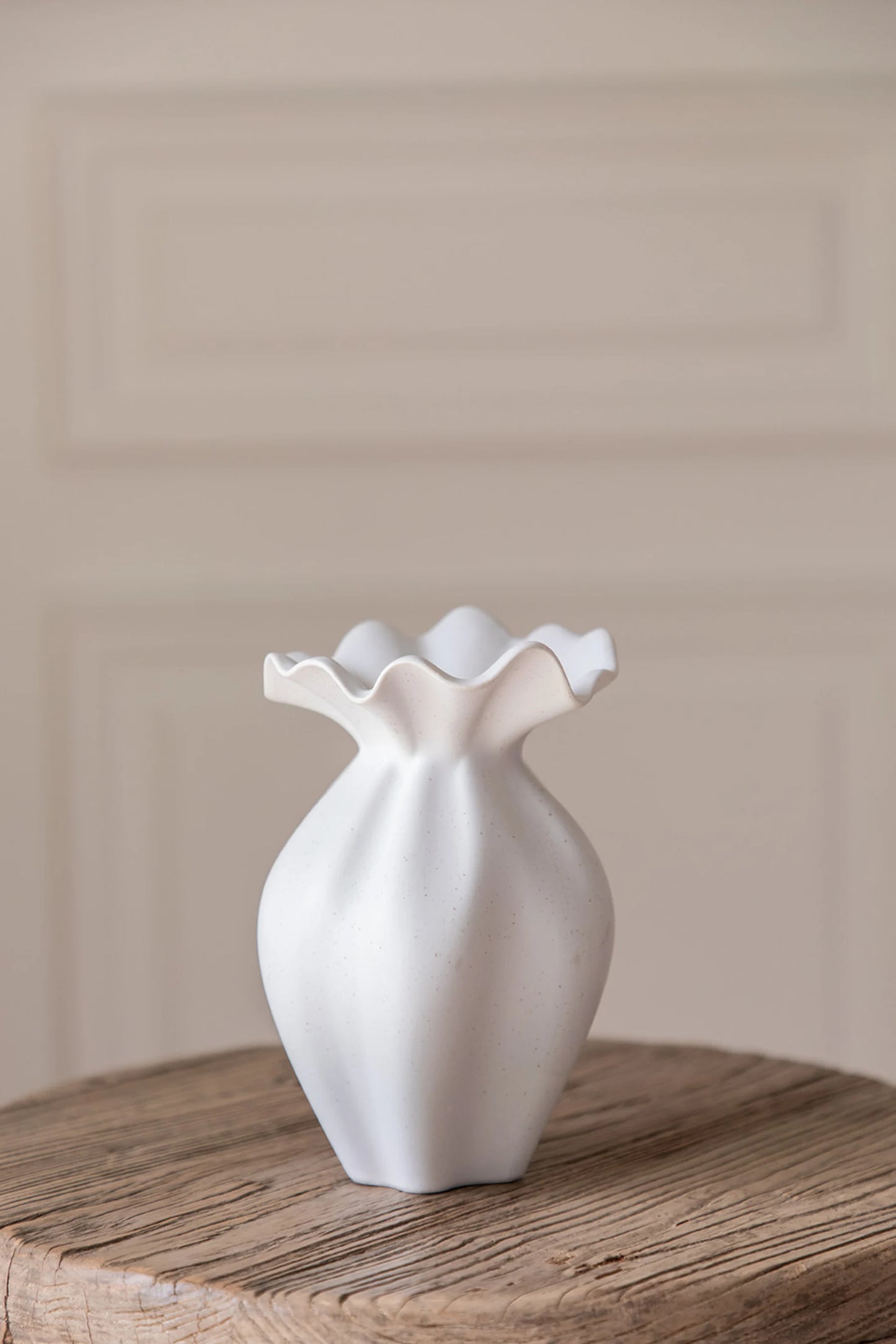 Nellie vase, medium, hvit