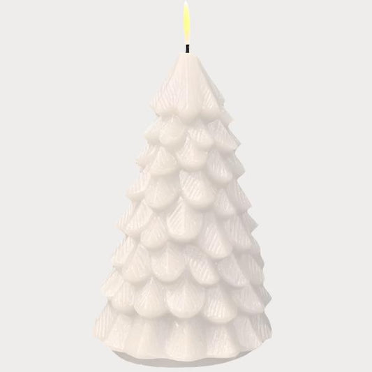 Deluxe juletre LED 11 cm, hvit