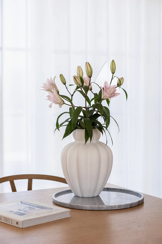 Penelope vase, liten, hvit